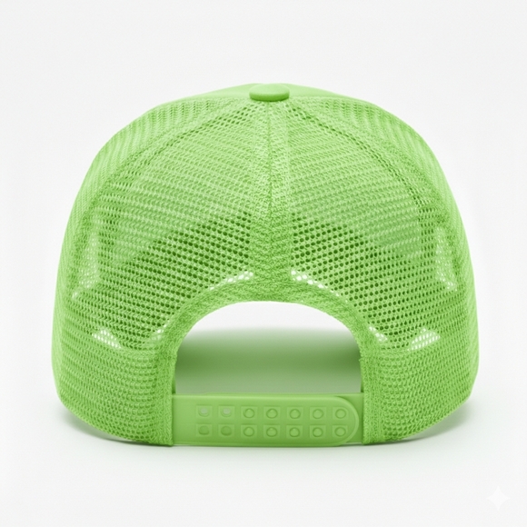 GOD FIRST. Neon Green and White Trucker Cap 🧢 UNISEX - Picture 6 of 7